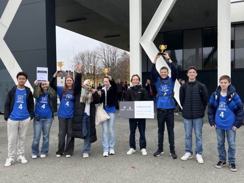Her er laget etter premieutdelingen i den regionale finalen 